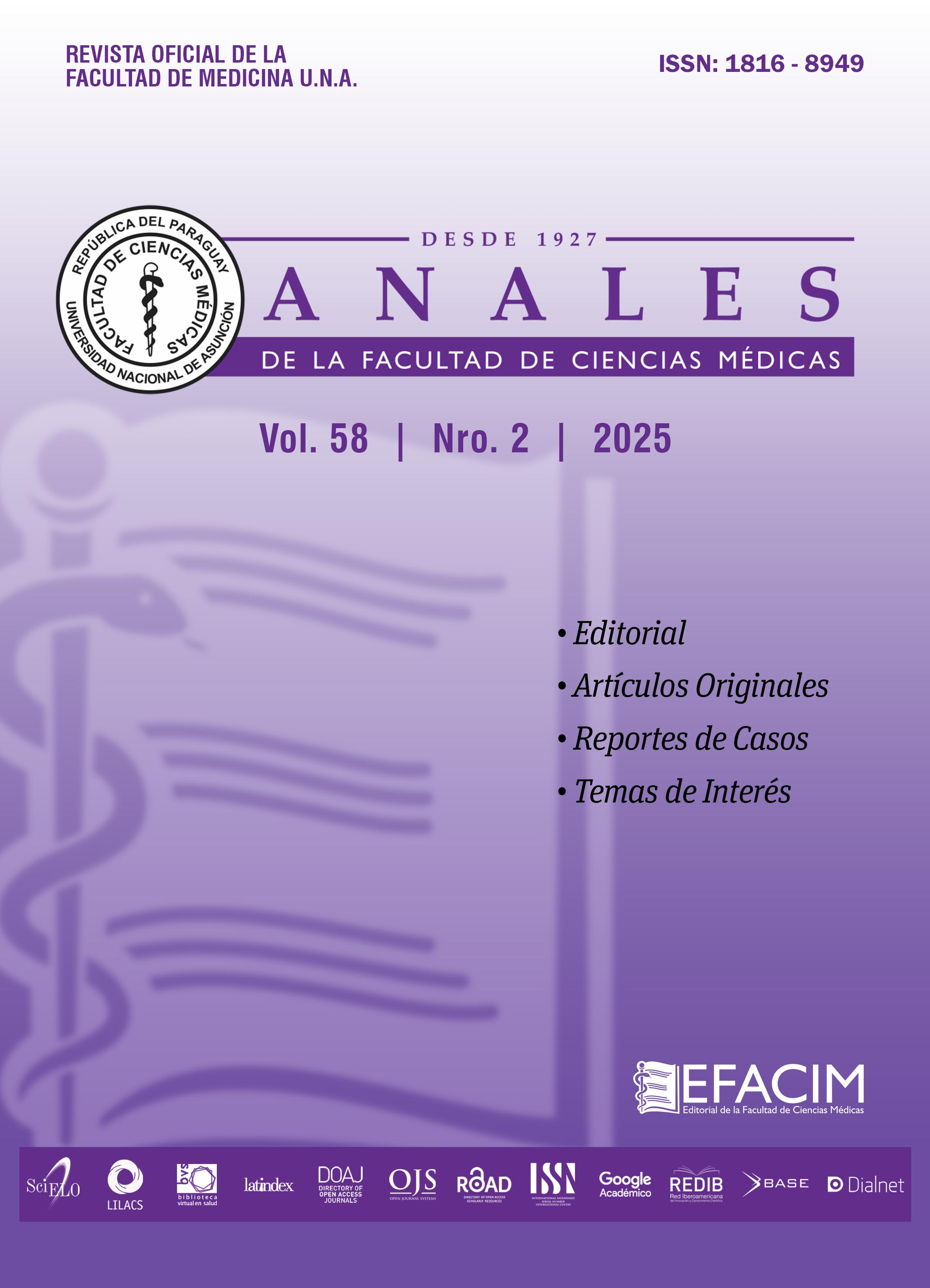 					Ver Vol. 58 Núm. 2 (2025): ANALES de la Facultad de Ciencias Médicas
				