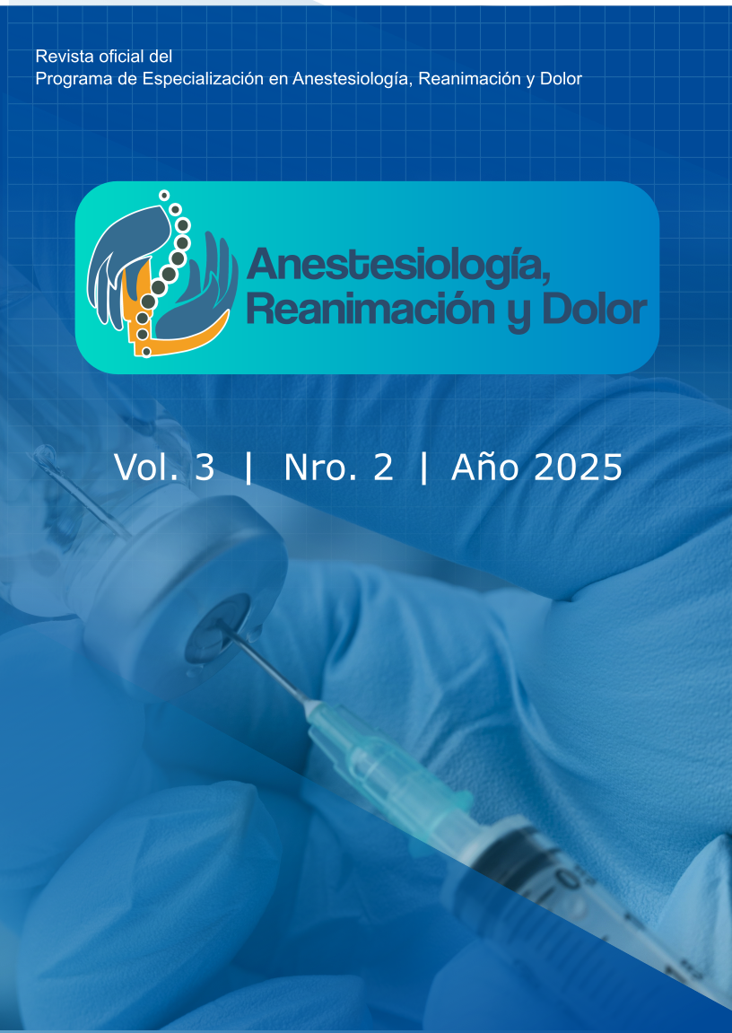 					Ver Vol. 3 Núm. 2 (2025): Revista Anestesiología, Reanimación y Dolor
				
