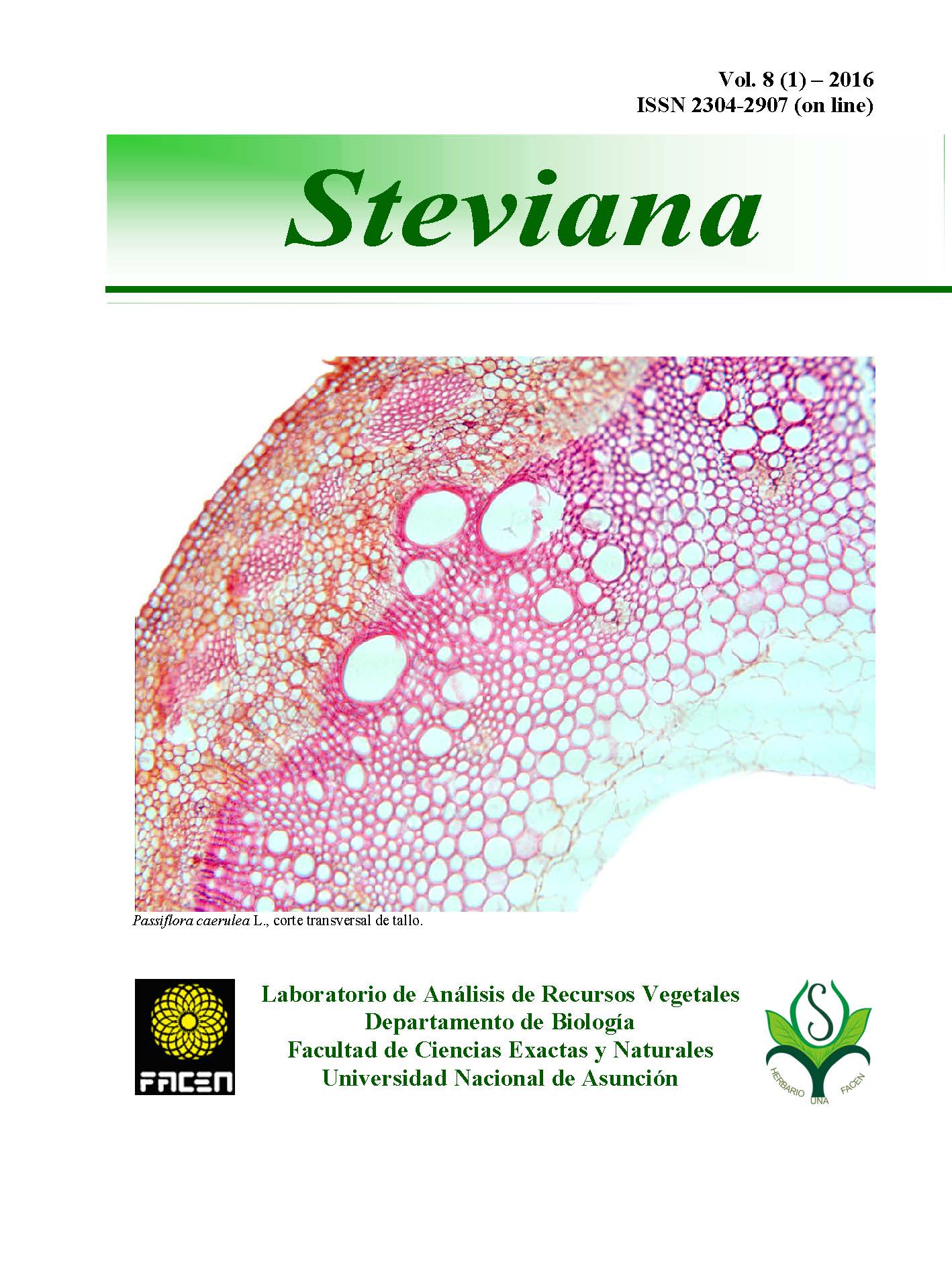 					Ver Vol. 8 Núm. 1 (2016): Steviana
				