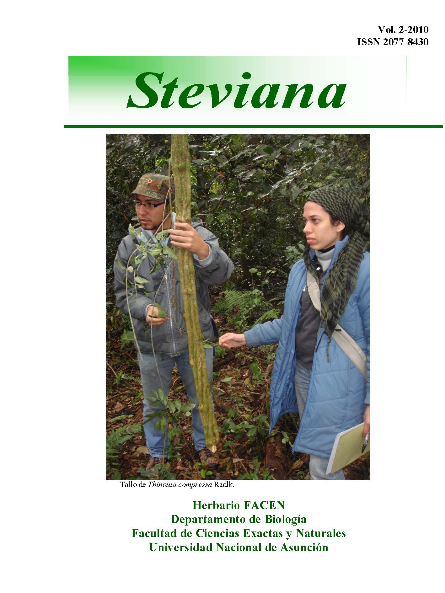 					Ver Vol. 2 (2010): Steviana
				